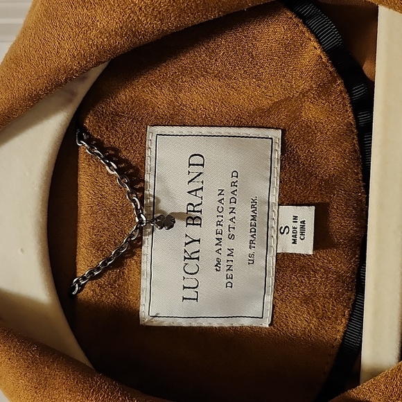 Lucky Brand Faux Suede Moto Jacket - Picture 15 of 16